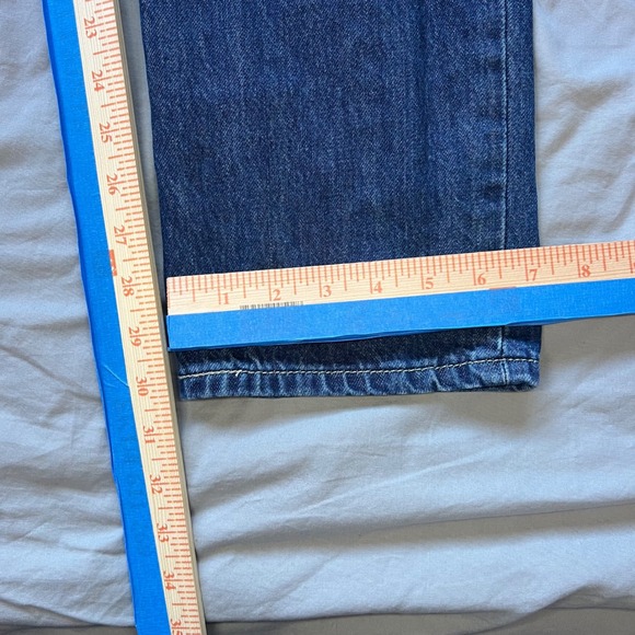 LEVI'S Low Pro Straight Leg Jeans Women's Size 26 Dark Wash Denim Casual - Picture 10 of 12